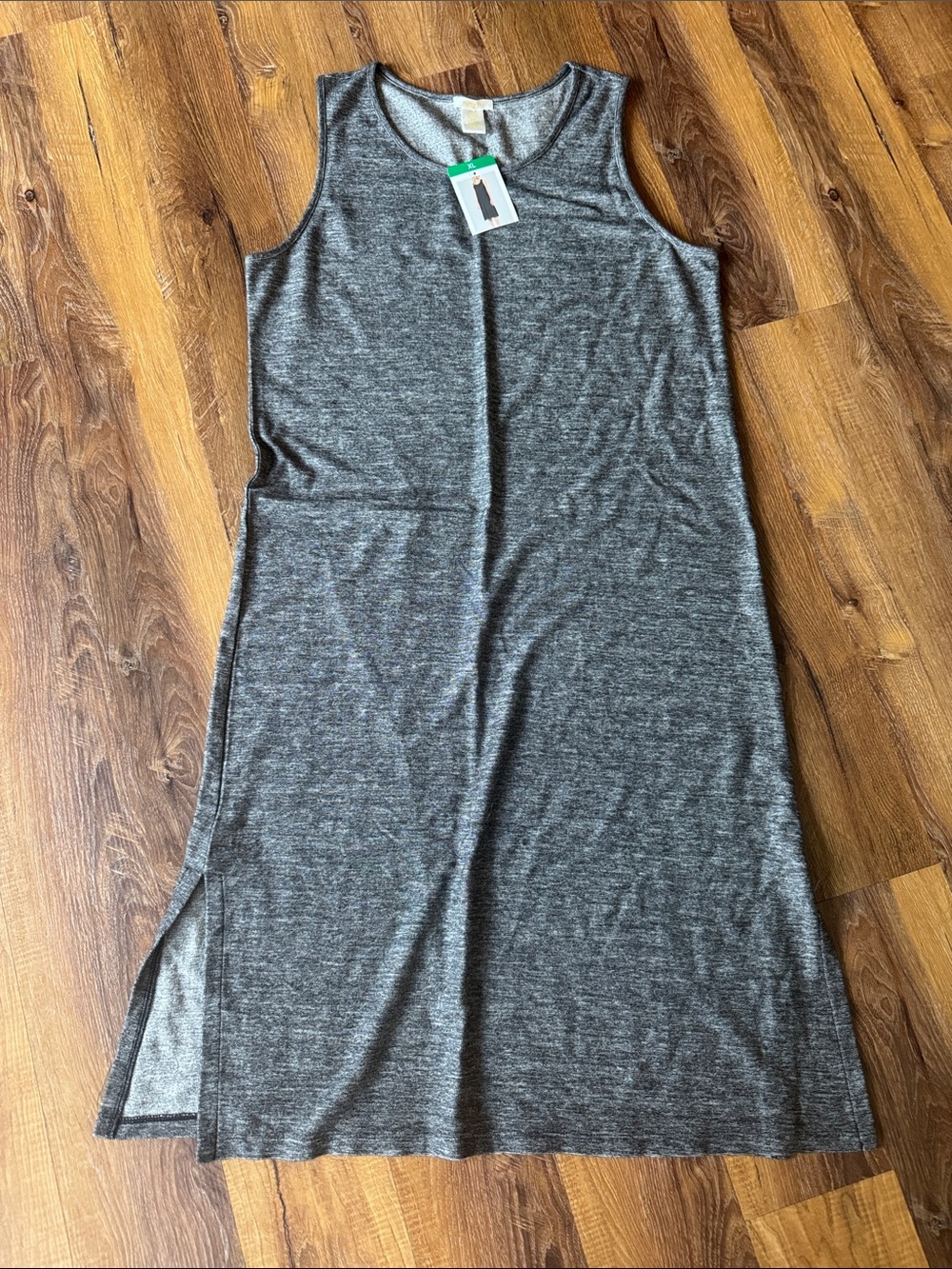 Matty M Charcoal Gray Knit dress